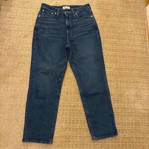 Madewell Blue Straight Leg Jeans Classic Fit